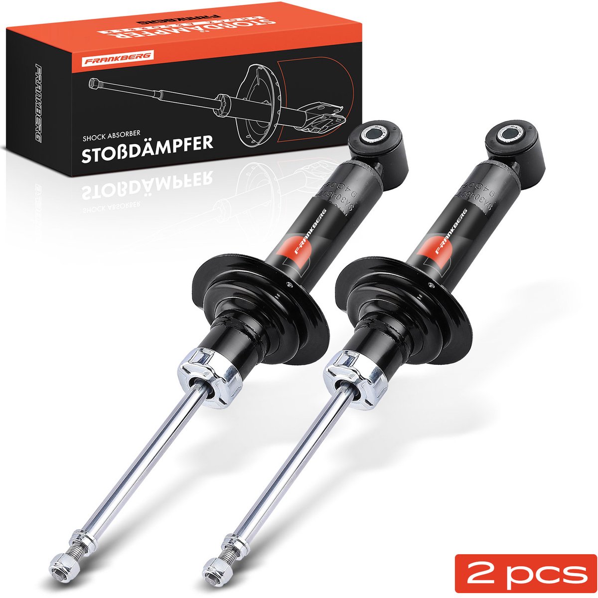 Frankberg 2x Dempers Achteras voor Nissan
