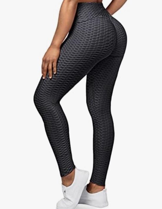 Naiz® - Mamo Zubliem legging - Anti-Cellulitus - TikTok legging - Sportlegging - Butt lifting - Maat S - Zwart — afbeelding 3