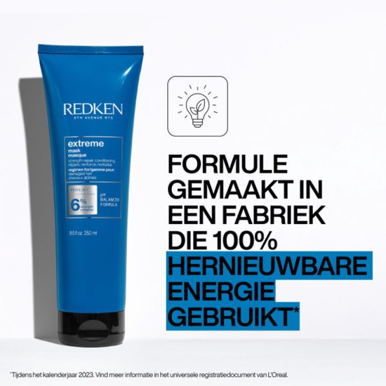 Redken Extreme Mask – Verzorgend en herstellend haarmasker voor droog en beschadigd haar – 250 ml