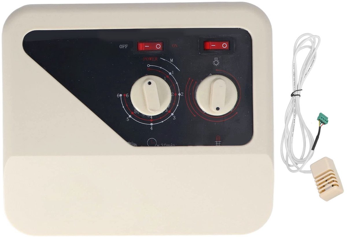 aladdien - Sauna Kachel Controller - Digitale Sauna Temperatuur Controller - Eenvoudige Installatie - 380V Externe Controller - Geschikt voor Sauna ..