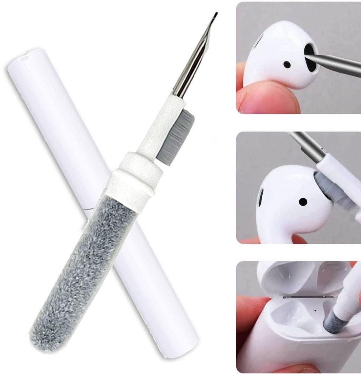 Apple Multifunctional Airpods Cleaning Pen - oordoppen reiniger - Draadloze oordoppen - Wireless headset cleaner - Samsung oordoppen - Samsung wireless bluetooth headset