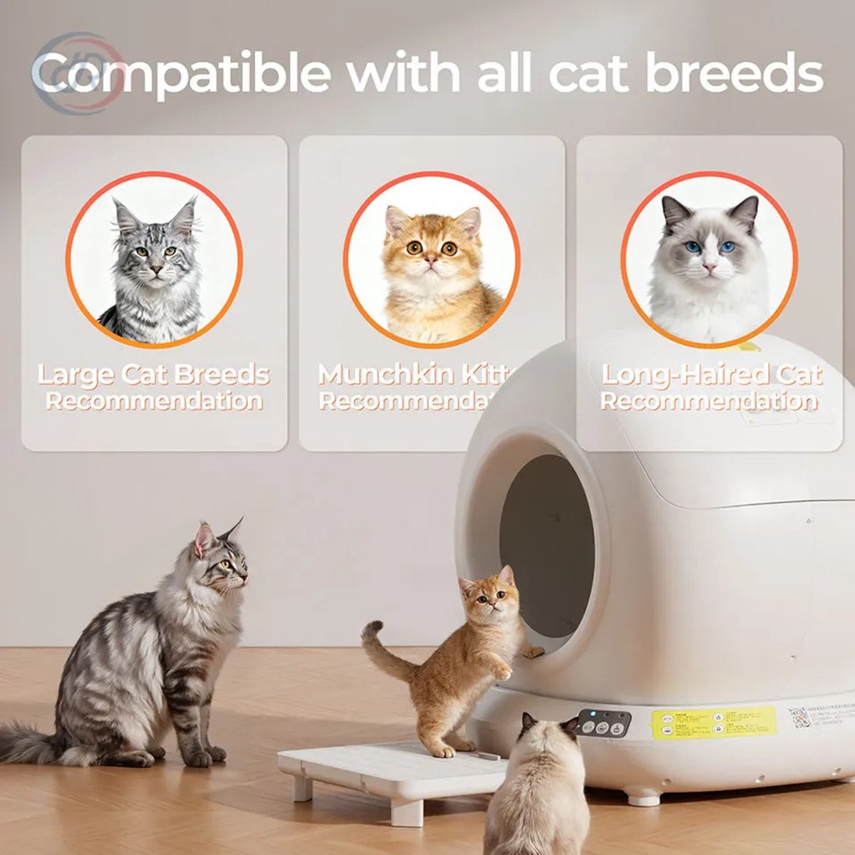 Smartlife Domotica Automatische kattenbak - Wifi thumbnail 3