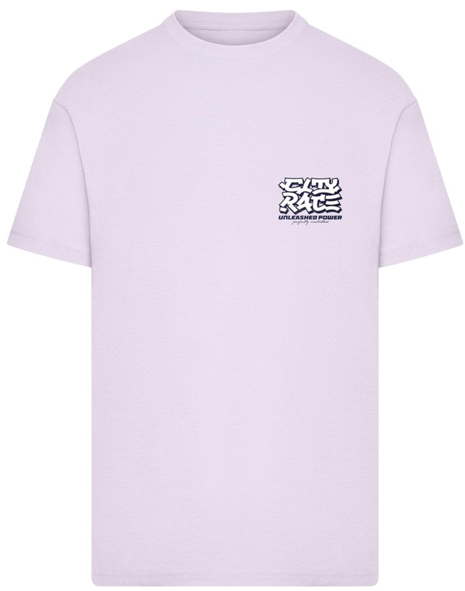 Mister Tee City Race Unleashed Power Heren Tshirt XS Paars
