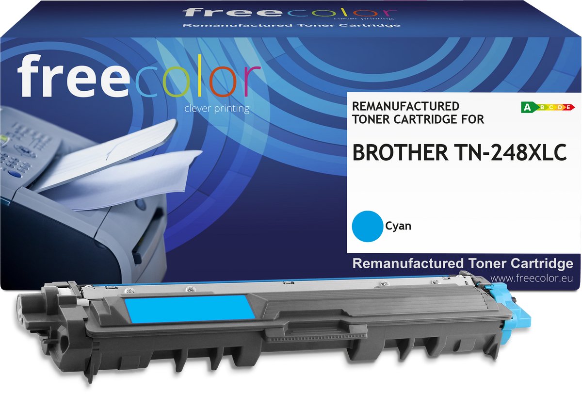 BROTHER TN248XLC - toner FREECOLOR - HC- Cyan 2300p