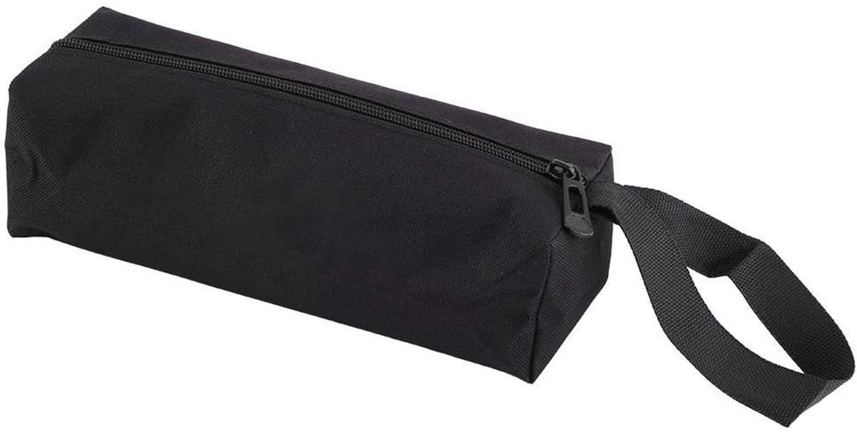 Draagbare gereedschapszak voor elektriciens, handige opbergtas voor handgereedschap en accessoires (Zwart)
