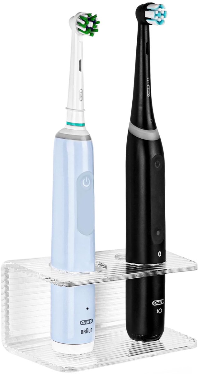 aladdien - Elektrische tandenborstelhouder - Zelfklevende organizer - Acryl materiaal - Transparant - Ondersteunt Oral-B en Philips Sonicare - Voor ..