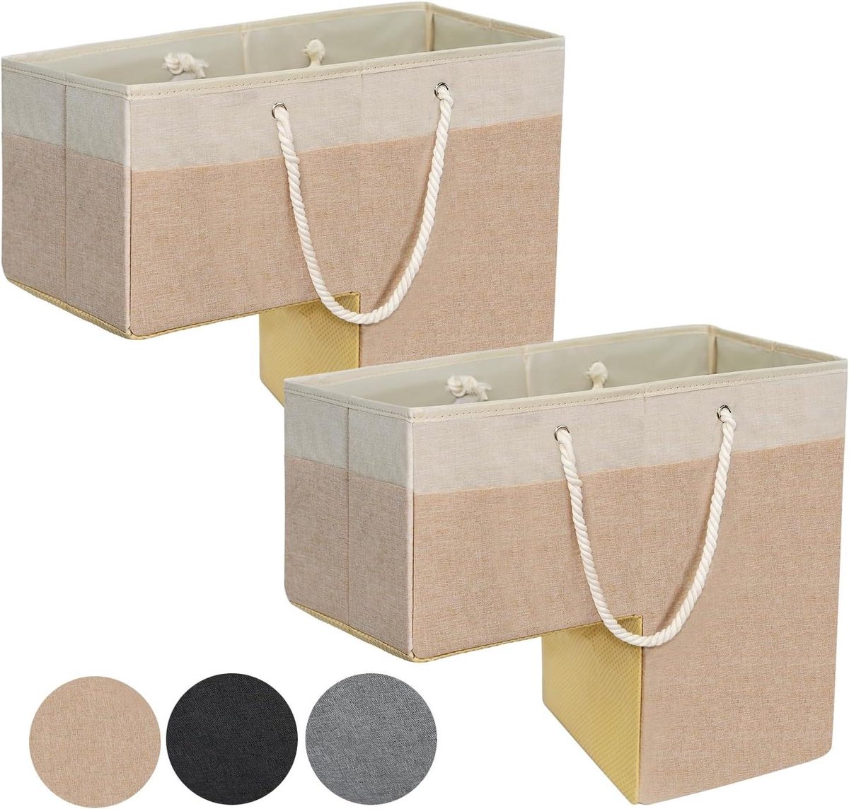Trappenmand Opberger - Mand voor trap - Rommel Verminderen - Antislip Bodem - 406 cm - Beige