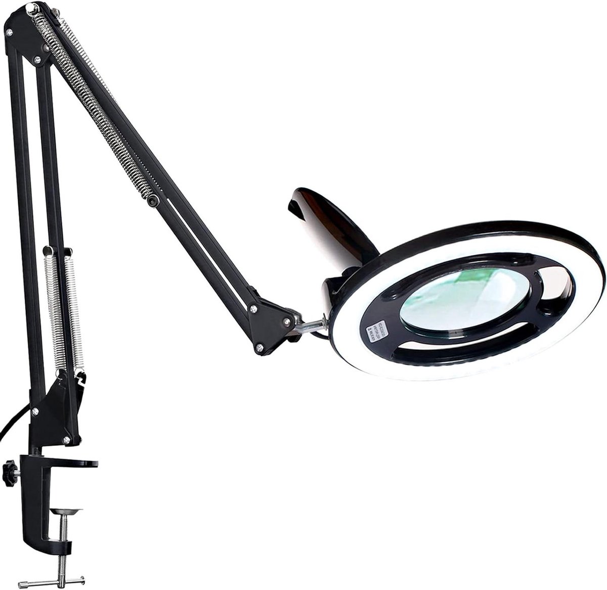 Vergrootglas met licht - Loep met klem - Gedetailleerd werk - Verstelbare arm - 2200 Lumen - Zwart