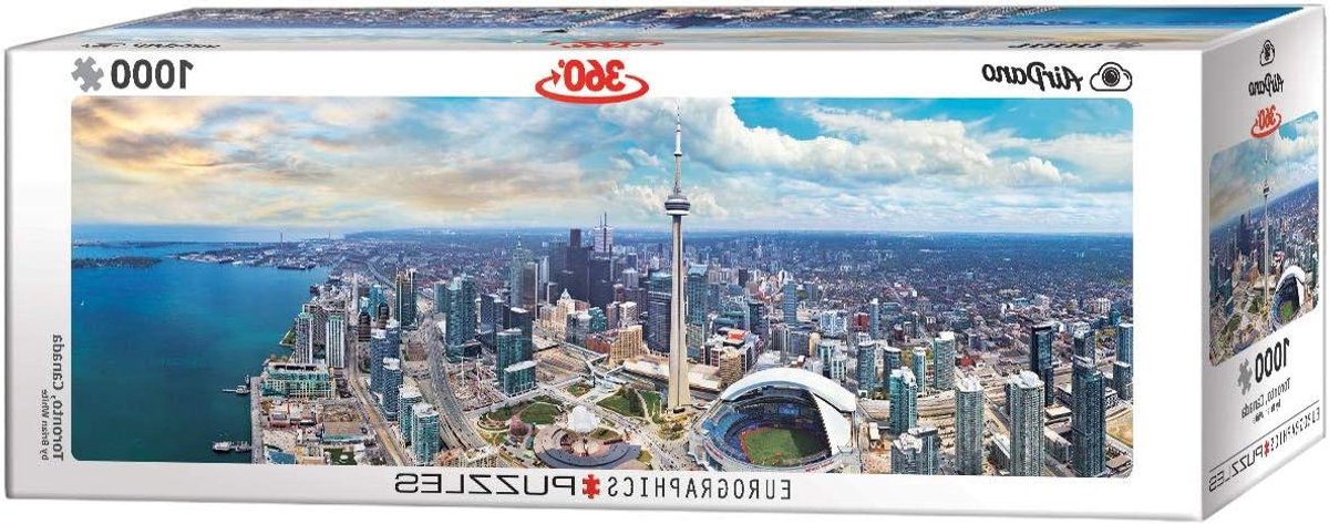 Panoramische Puzzel - Stadsgezicht Puzzel - Ontspannen Tijdverdrijf - Gemaakt van Gerecycled Karton - 1000 Stukjes - Diverse Kleuren
