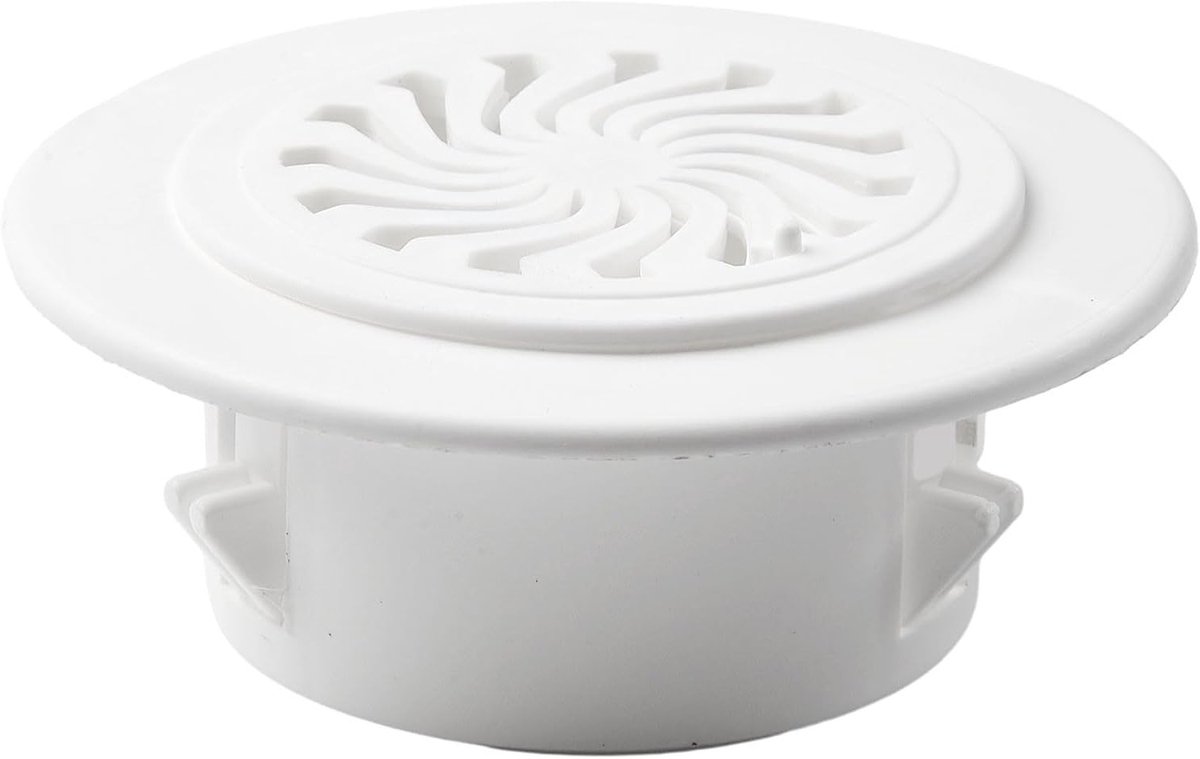Verstelbare Ventilatierooster van ABS Kunststof voor Badkamer, Keuken en Kantoor - 60mm Sl