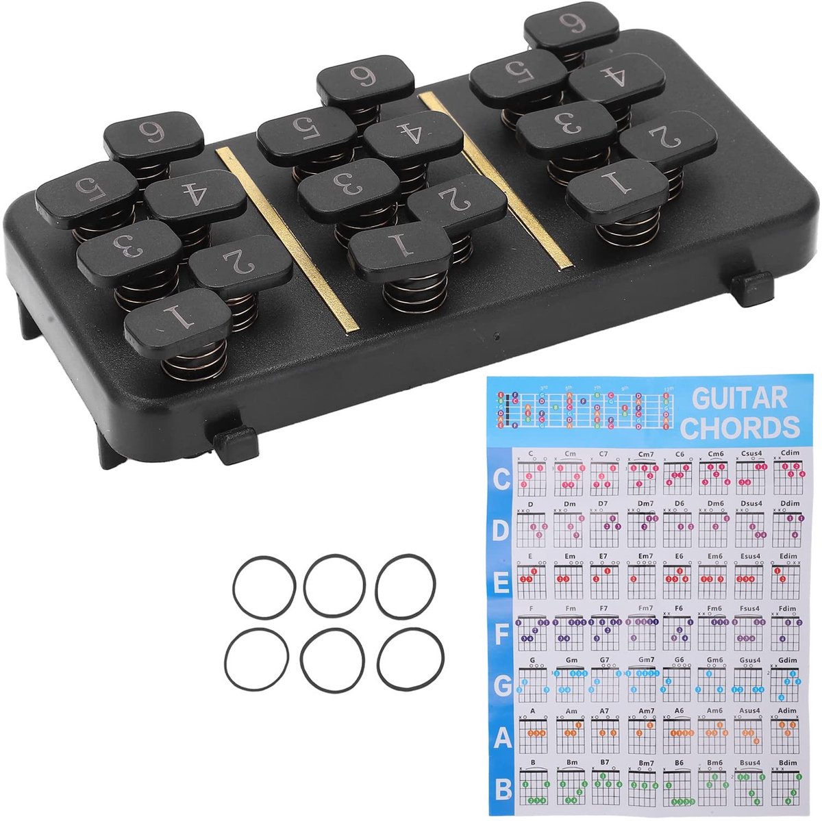 NTH products- Gitaar Chord Changer - 110 Akkoorden - Chord Learning Systeem - Perfecte Toon - Verbeterde Akkoordconversie - Ideaal voor Beginners - Akkoordwisselaar