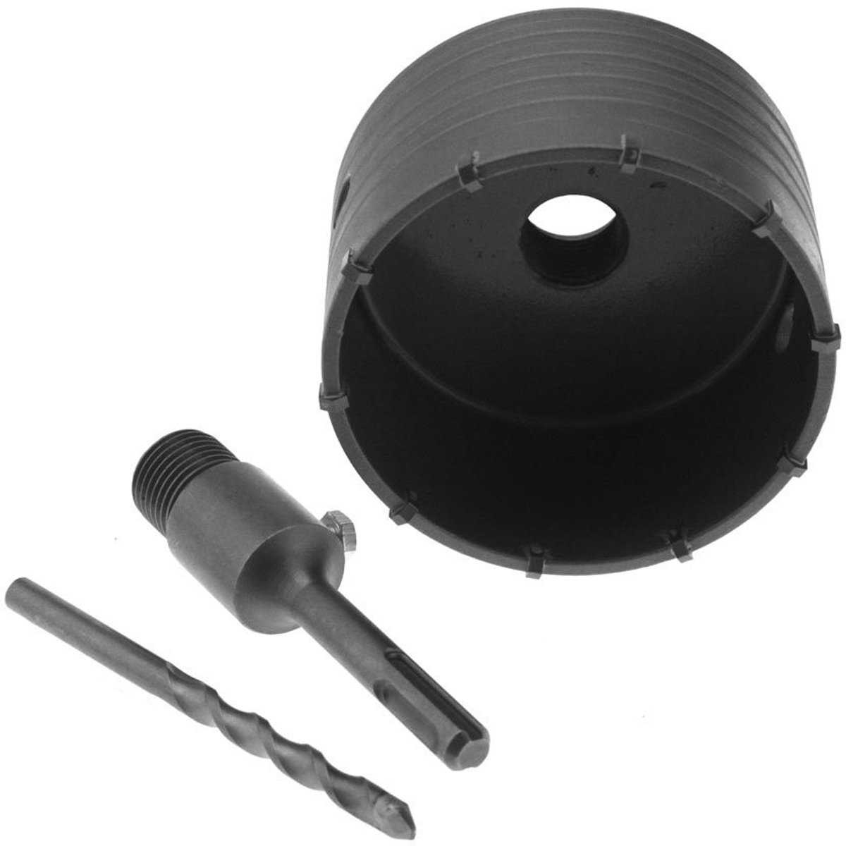 MTTproducts- Holesaw 110 mm - Boorbit - Verlengingsstang - TCT - Ventilatiepijpen - Schokbestendig - Hoogfrequent lassen - Boor