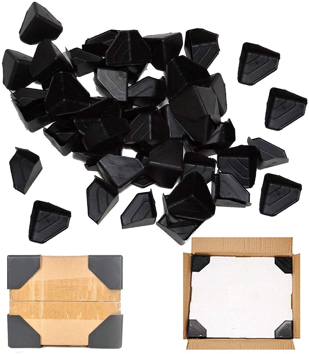 MTTproducts- Hoekbeschermers 50 stuks - Kunststof - Zelfklevend - Veiligheidsrand - Bescherming meubels - Duurzaam PP-kunststof - Verzendbeschermers