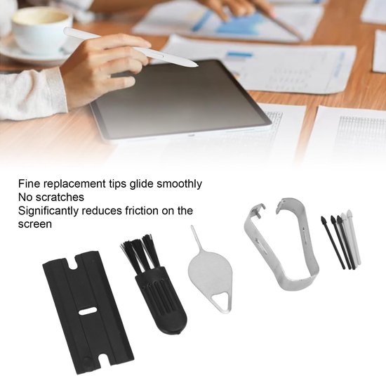 MTTproducts- Stylus Penpunten Vervangend - 5 Stuks - Geschikt voor Galaxy Tab S9/S9+/S9 Ultra/S9 FE - ABS Materiaal - Geen Krassen - Eenvoudig te Gebruiken — afbeelding 4