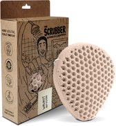 Tu-Untangle Konjac Spons Walnut - Badspons met Scrubzijde - 100% Biologisch Afbreekbaar Douche Spons