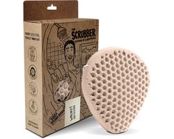 Tu-Untangle Konjac Spons Walnut - Badspons met Scrubzijde - 100% Biologisch Afbreekbaar Douche Spons