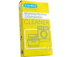 Carbro wasmachine & vaatwasser reiniger en ontkalker - 2 zakjes poeder - 2x 40g machine onderhoud