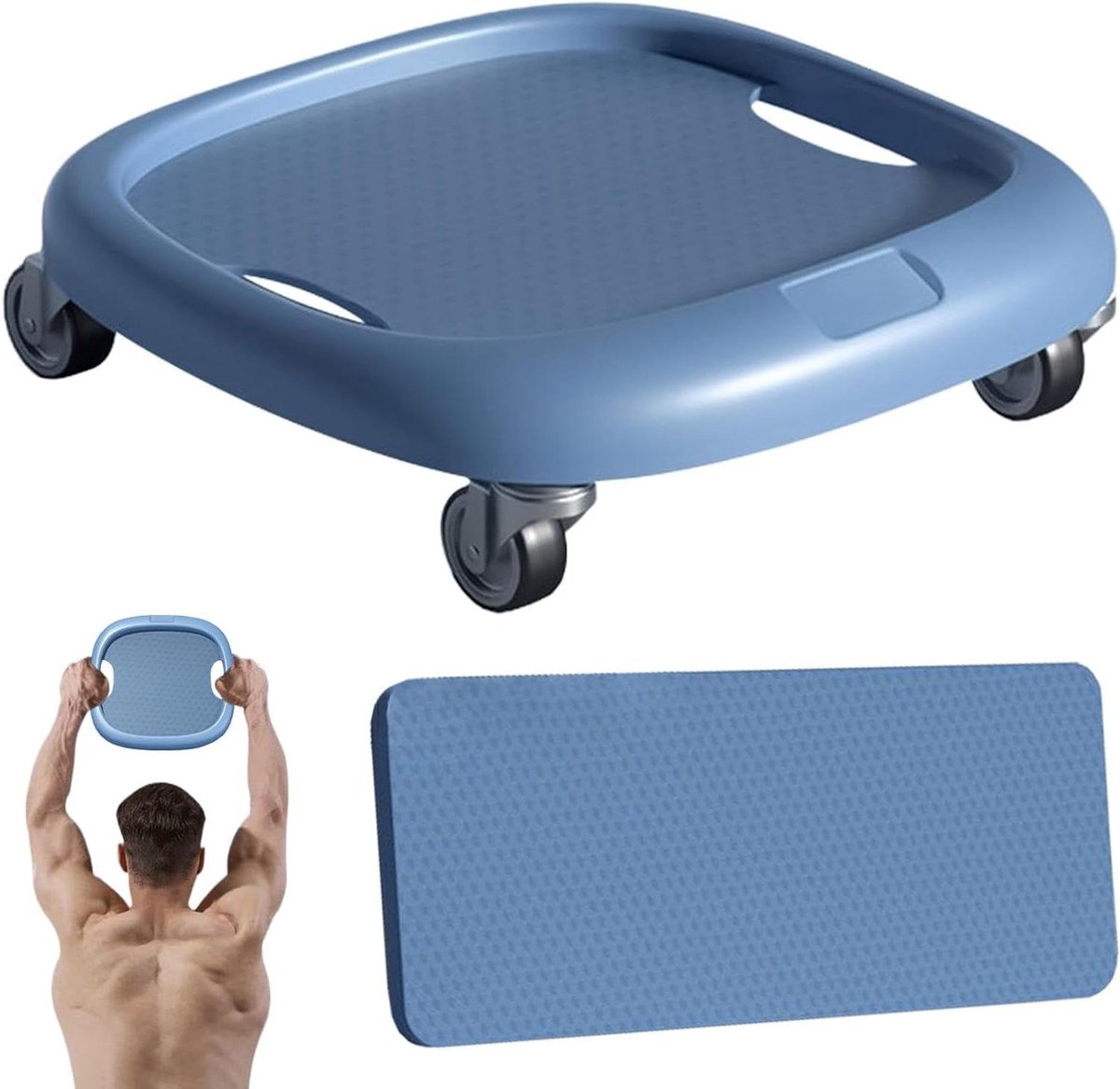 Buikspierroller - Trainingswiel - Kracht Training - 360 Graden Roterend - 28x8.5 cm - Zwart