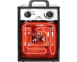 Krachtige Elektrische Bouwkachel met Ventilator en Thermostaat - 5kW 400V