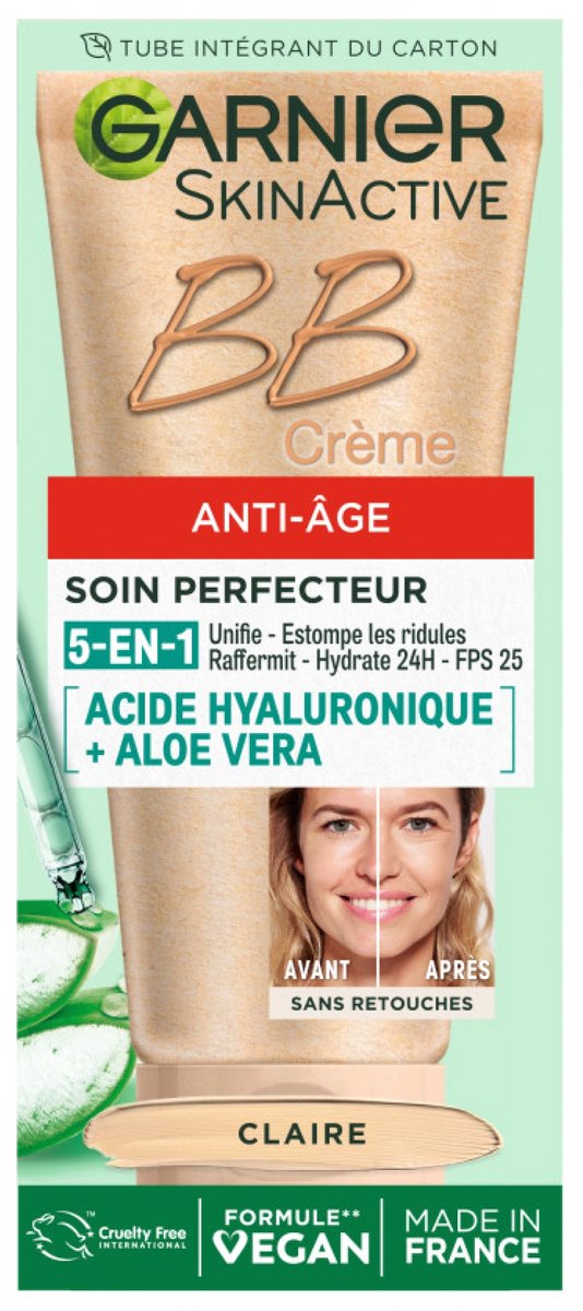 Garnier SkinActive BB Cream Anti-Ageing Perfecting Care 5in1 SPF25 50 ml (Tint : Claire)