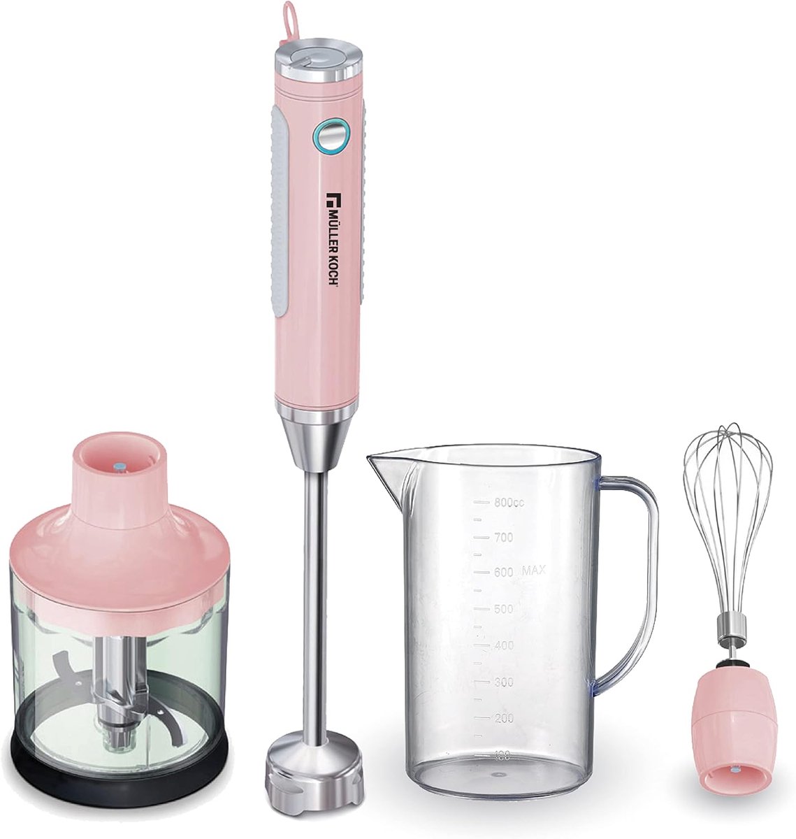 Staafmixer 400W met Garde en Hakmolen - Krachtige & Stille Staafmixer Set