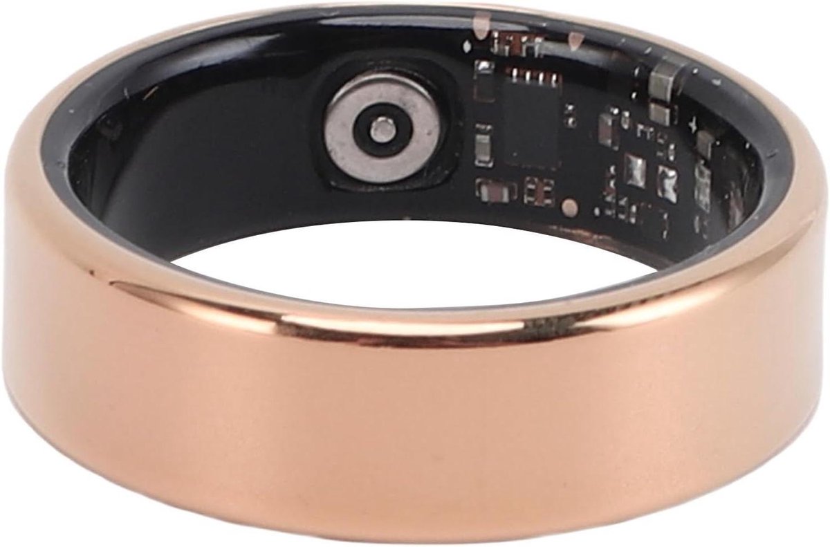 Slimme Ringen - Fitness Tracker Ring - Gezondheid Monitoren - Gebarenbediening - IP68 Waterdicht - Mat Goud