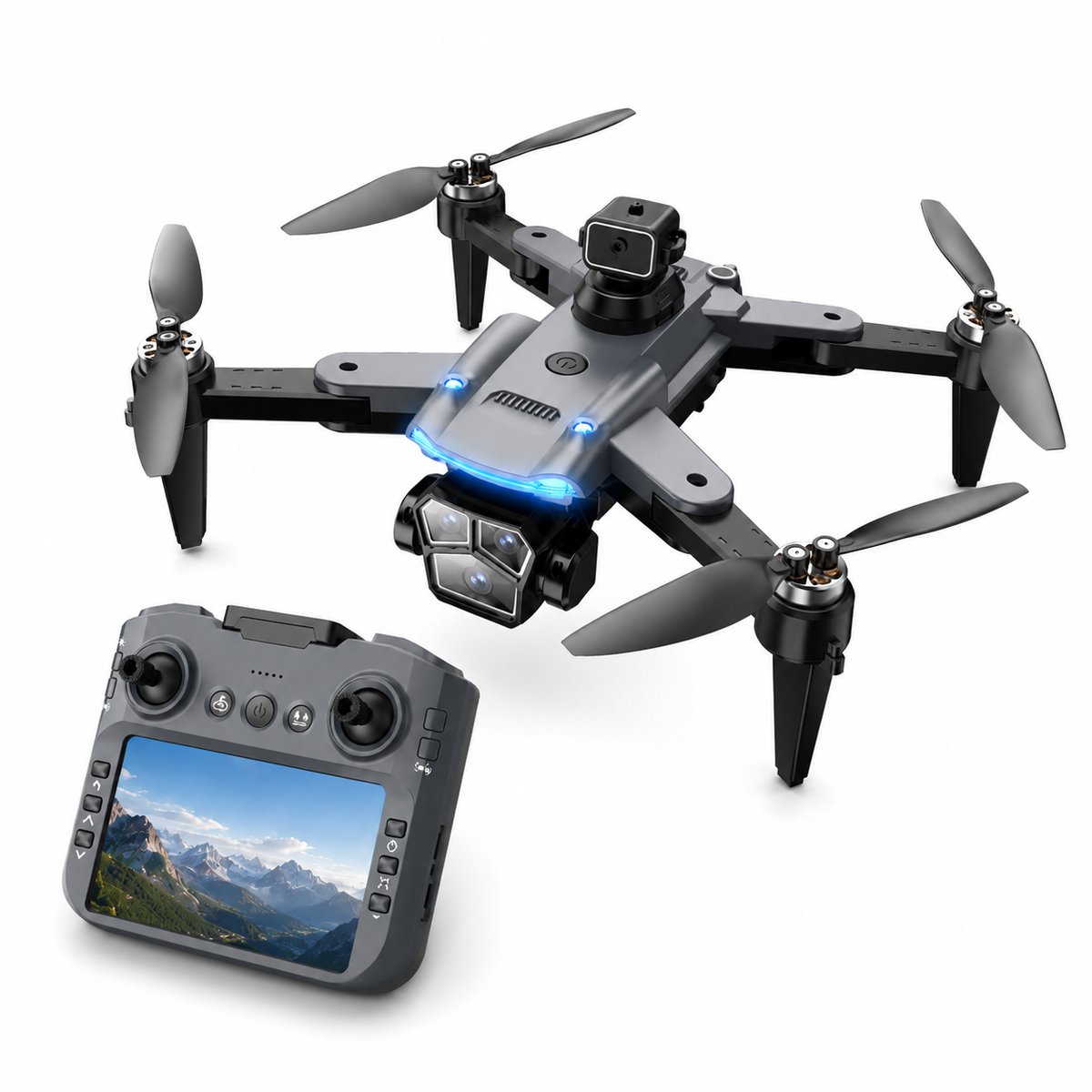 iTeck X6 Pro GPS Drone met Camera en Schermcontroller - Opvouwbare 4K Camera Drone met Obstakeldetectie en Brushless Motoren thumbnail 4