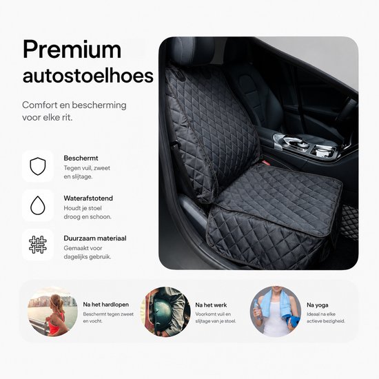 BOTC Autostoel Beschermer - Organizer voor Kinderen - Autostoel Beschermer Antislip - Zwart — afbeelding 5