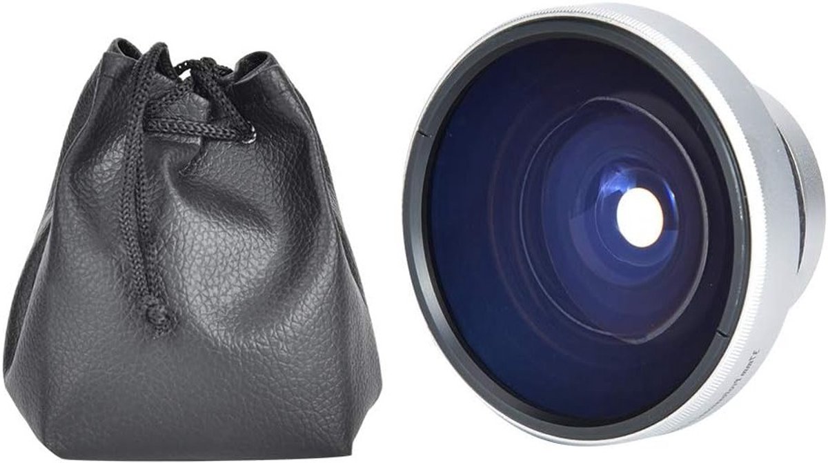 37mm 0.25X Super Fisheye Lens voor Camera's - Extra Lens met Opbergtas voor Creatieve Fotografie en Brede Hoekopnames