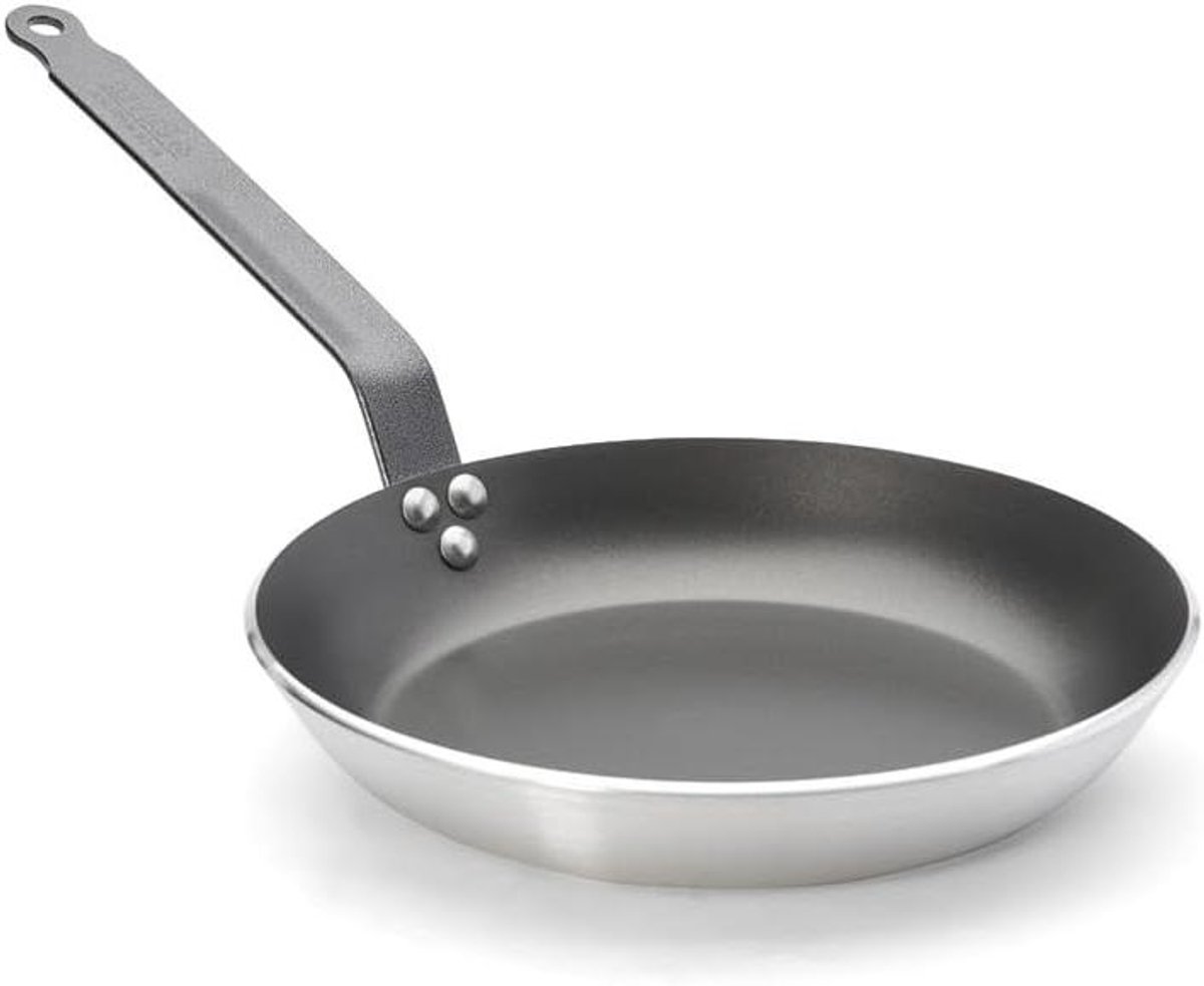 Koekenpan - Koekenpan Non-stick - Koken en Bakken - Verstevigd Handvat - 28 cm - Zilver