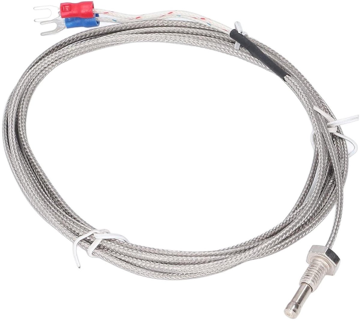 Temperatuursensor - Thermokoppel Probe - Industriële Meting - Waterdicht Ontwerp - 0-750°C - Zilver