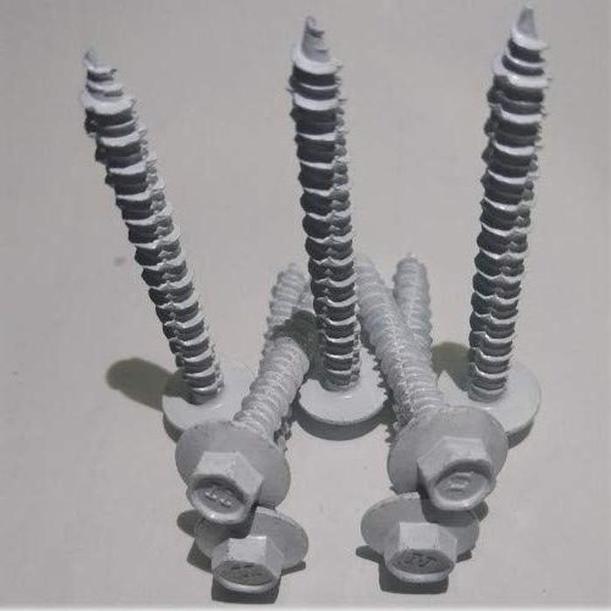 Betonschroeven - Metaalankers - Metselwerk Bevestigen - Zelfsnijdend - 1/4 x 1-3/4 Inch - Wit