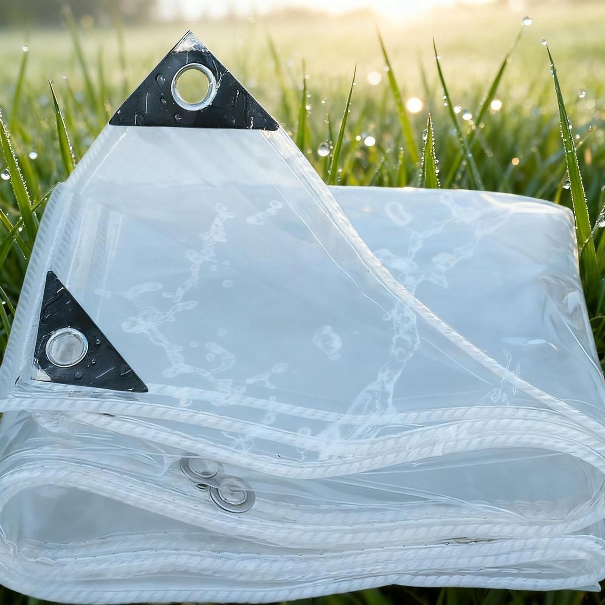 Transparant Zeil - Waterdicht Doek - Buiten Beschermen - Hoge Lichttransmissie - 350 x 410 cm - Transparant
