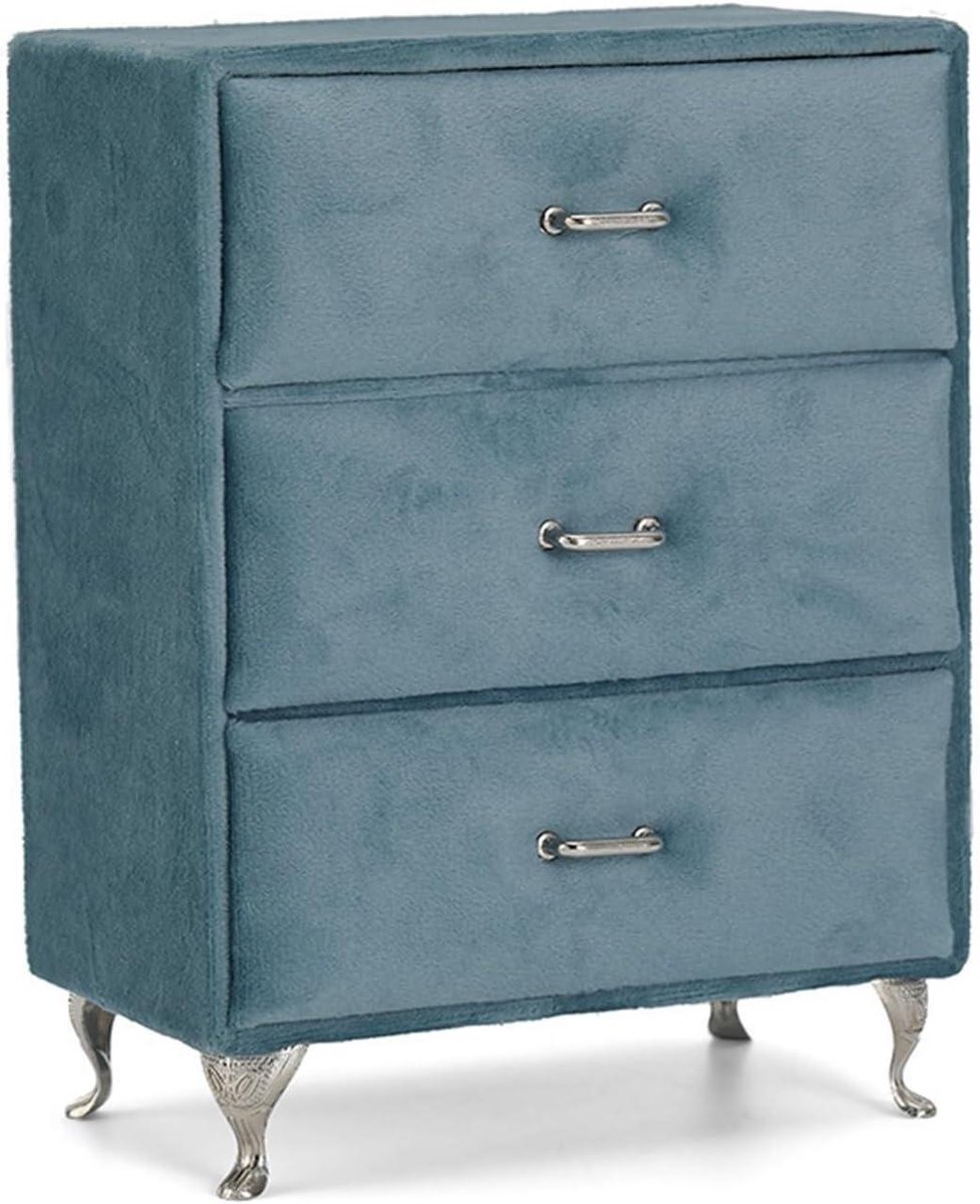 Sieraden Organizer - Opbergdoos Make-up - Sieraden Opbergen - Stofvrije Hoes - Kleine Sofa Vorm - Blauw
