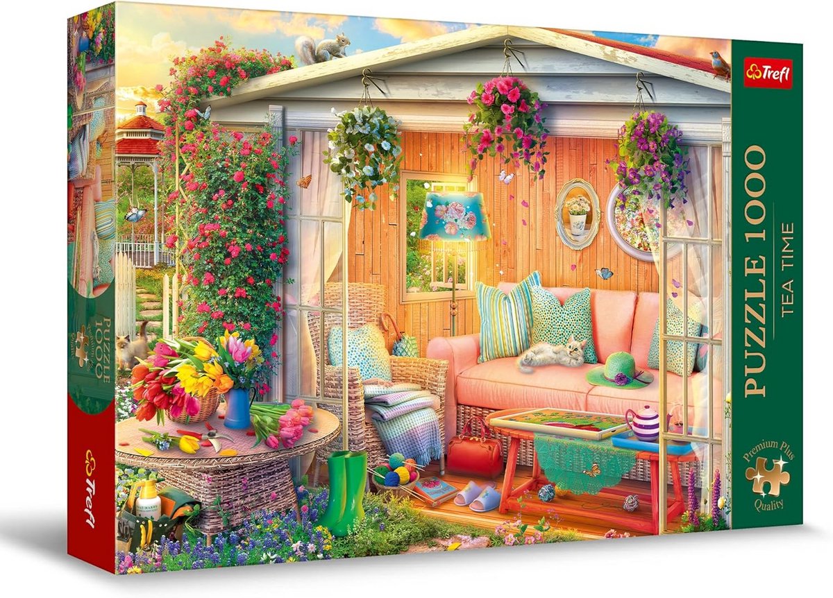 Puzzel 1000 Stukjes - Thee Tijd: Mijn Favoriete Plekjes - Hoge Kwaliteit voor Volwassenen en Jongeren