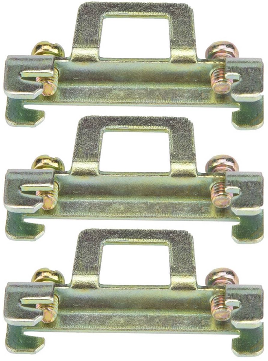 Cosensi - Vaste Klem Clip - 10 Stuks - Ideaal voor Relaismontage - 35mm Rail - Metalen 11-model - Stevig en Betrouwbaar - Geschikt voor Diverse...
