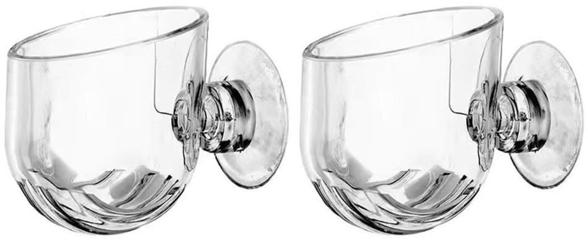 Cosensi- Aquariumhouder Ruimtebesparend - Glazen Pot - Zuignap - Plantenpot - Decoratie - Fotosynthese bevorderend