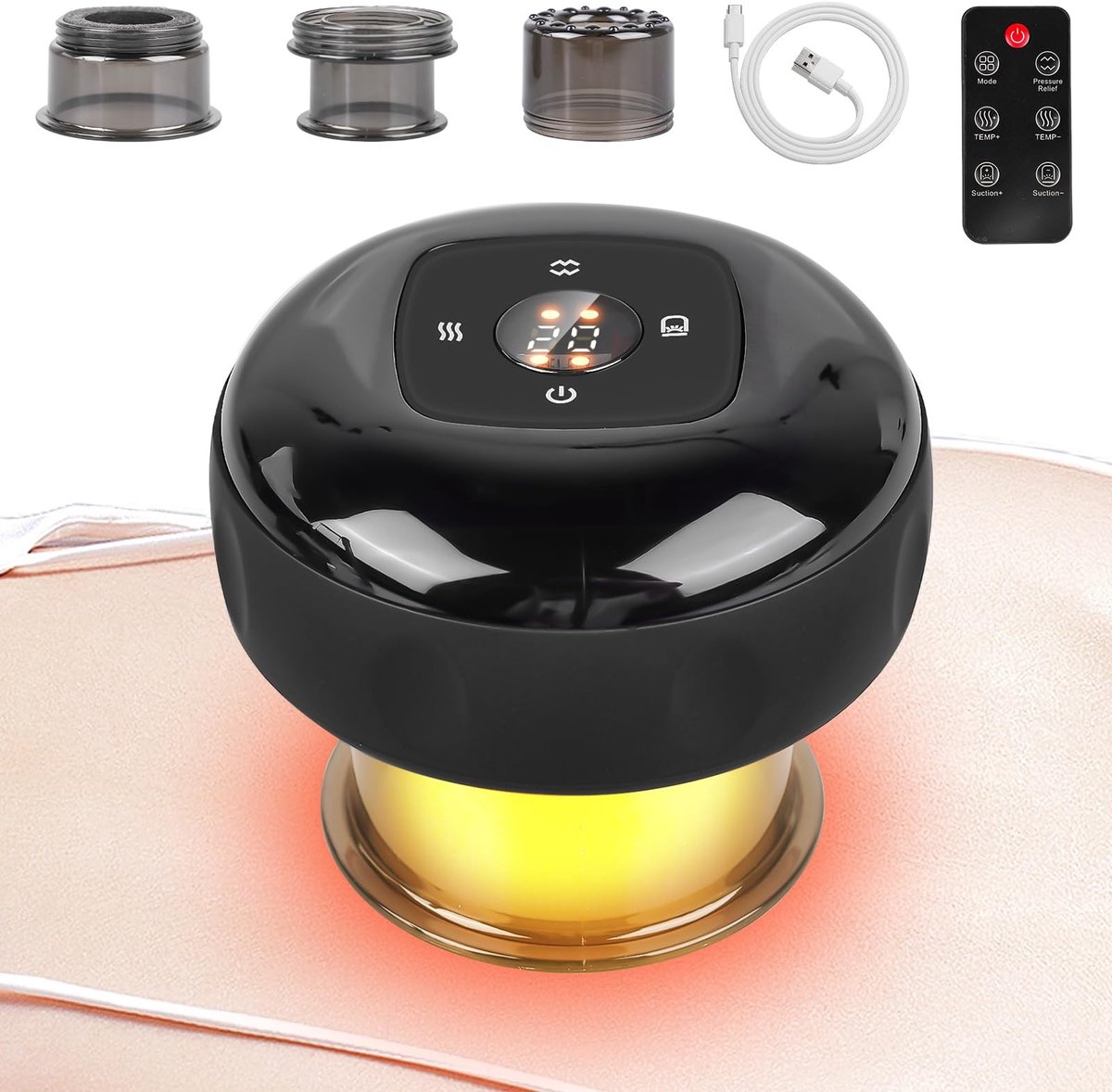 Byshayne - Elektrisch Cupping-apparaat met Afstandsbediening