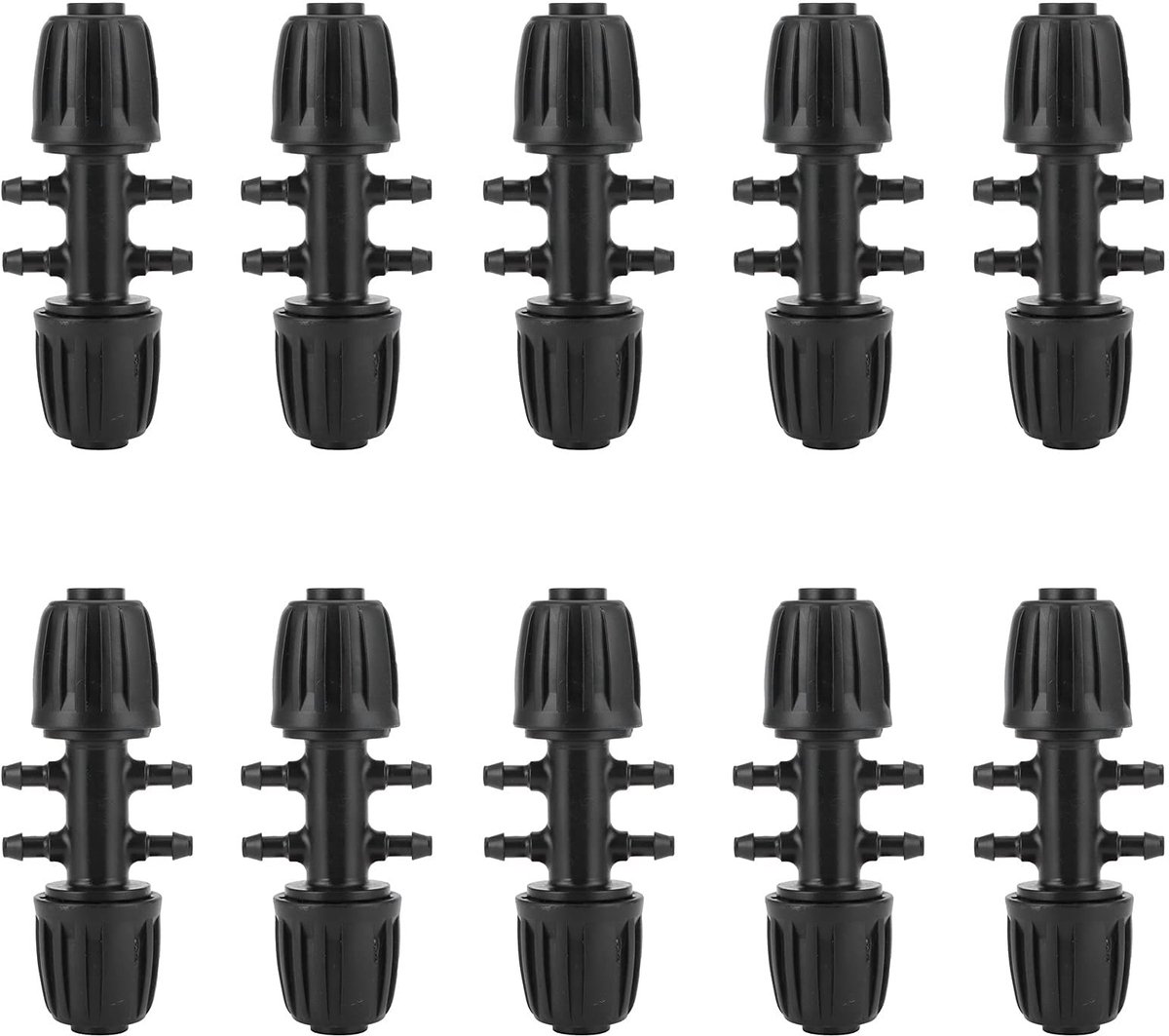 Cosensi - Barbed Wire Verbindingsconnector - 10 Stuks Tuinslang Adapter voor Irrigatie - Geschikt voor 16mm Tuinslang - Handig voor Tuinieren - Per...