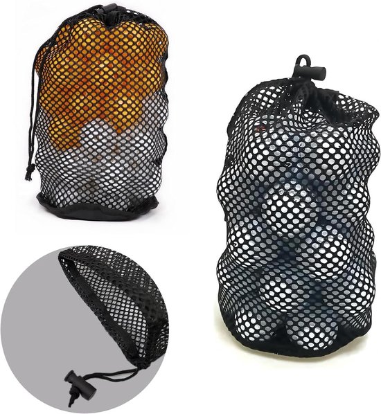 Dailygoods- Golfbal Tas Lichtgewicht - Opbergtas voor 48-56 Golfballen - Duurzaam Nylon - Draagbaar - Set van 3 - Gemakkelijk te Reinigen van Dailygoods — afbeelding 2