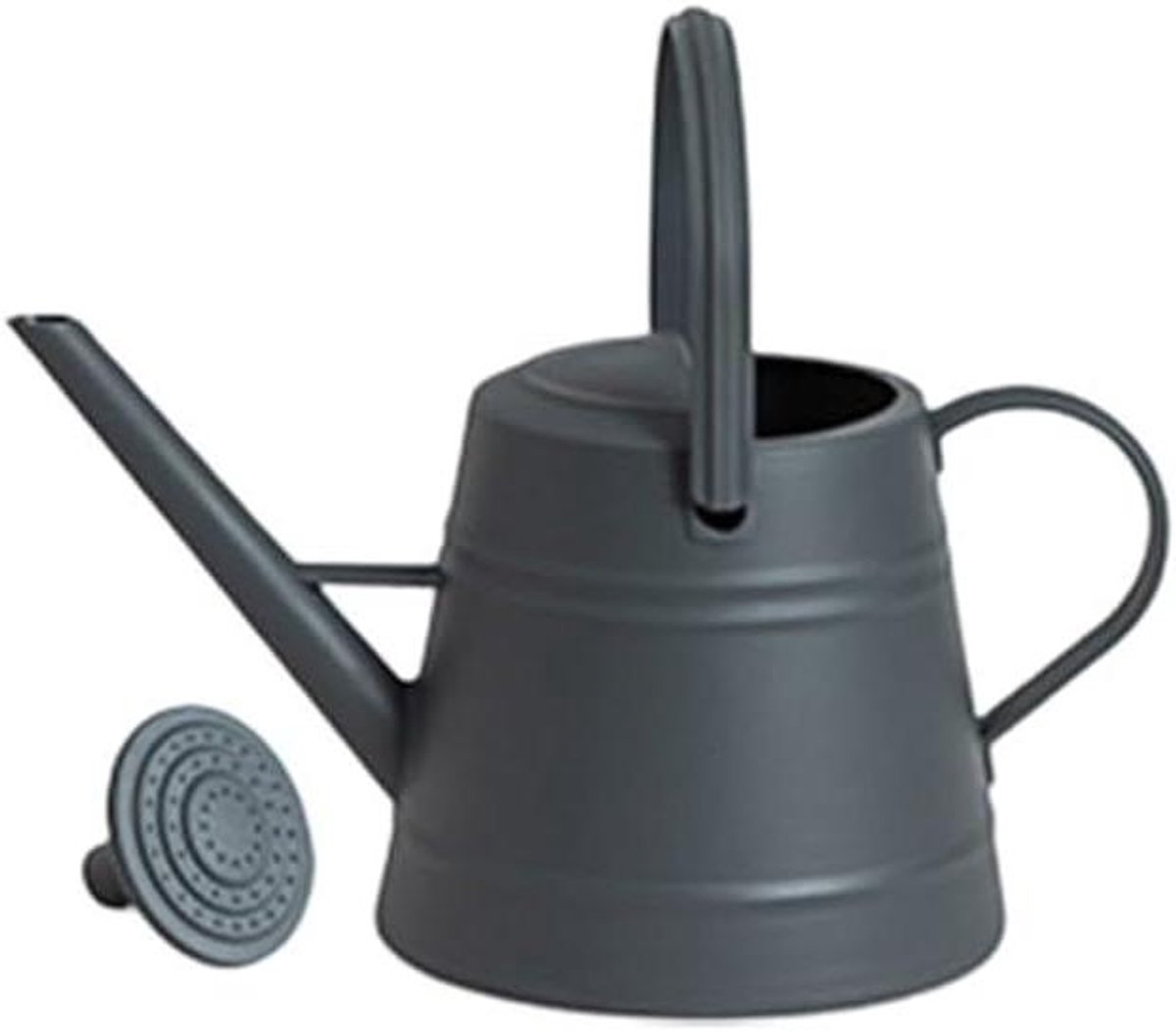 Tuingieter 3.8L - Waterkoker Planten - Planten Bewateren - Verwisselbaar Mondstuk - 34 x 21.5 cm - Donkergrijs