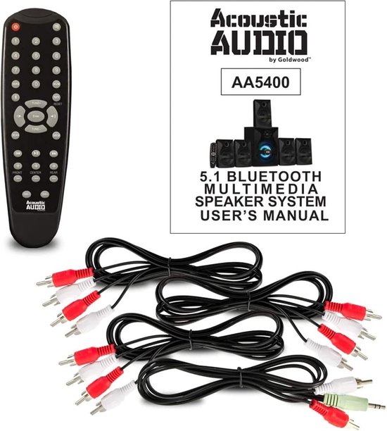 5.1 Surround Sound Systeem met Bluetooth 5.1, LED Display en Radio — afbeelding 4
