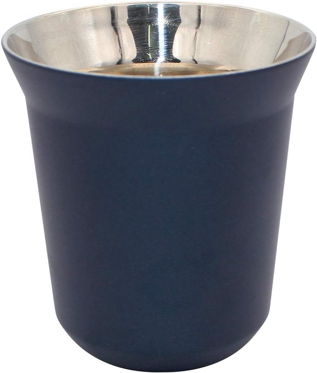 Isolerende Beker - Espresso Mok - Warme Dranken - Dubbelwandig Ontwerp - 160ml - Donkerblauw