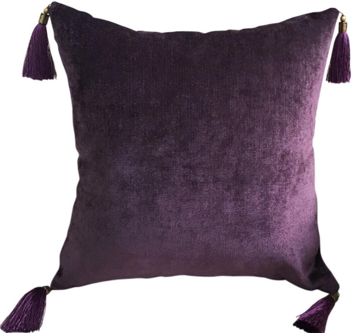 Groot Sierkussen 60x60 cm Vierkant Voetkussen voor Bank en Sofa - Paars