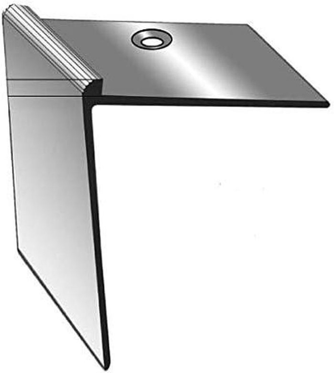 Trapprofiel Metaal - Trapneusrand Aluminium - Trap Veiligheid - Geboord Profiel - 100cm Lengte - Goud