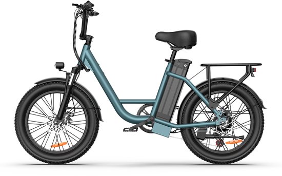 Qekud E20 Elektrische Fiets - 250W - 20 inch Fatbike - 48V 13Ah Accu - 7 versnellingen - Groen van Qekud E20 Elektrische — afbeelding 2