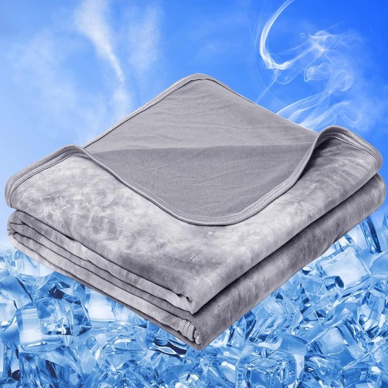 koeldeken - Zomerdeken - Verkoelende Deken - koeldeken voor mensen - koeldeken hond - koeldeken kat - verkoelend dekbed - Cooling Blanket - dunne zomerdekbed - Verkoelende Zomerdeken voor Warme Slapers en Nachtzweten - 127x152cm
