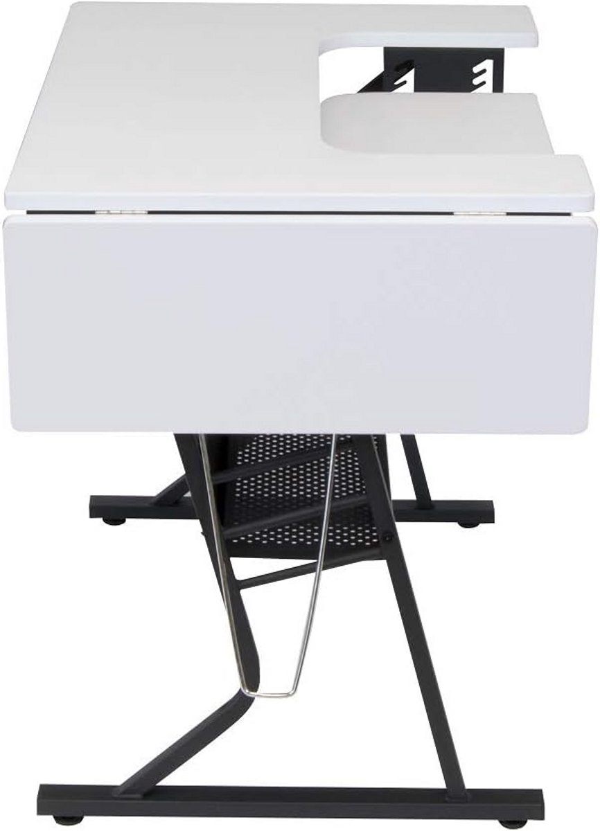 Multifunctionele Hobbytafel Zwart Wit met Grote Werkblad
