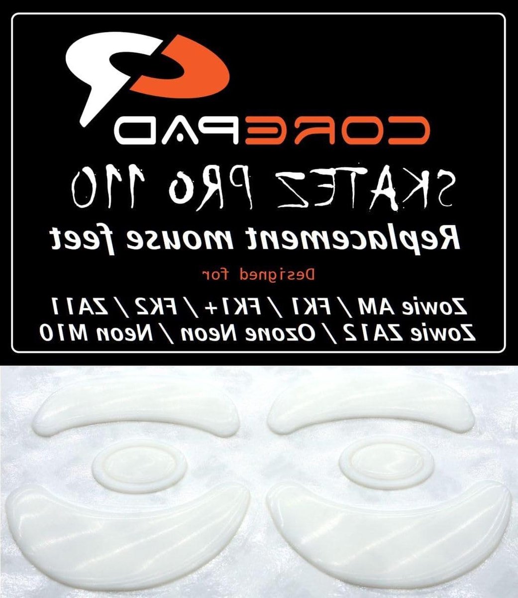 Muisvoetjes - Glijders Skatez - Snellere Muisbewegingen - 100% PTFE Materiaal - 2 Sets - Wit