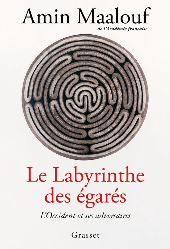 Couverture de livre avec le titre 'Le Labyrinthe des égarés' et une image de labyrinthe.